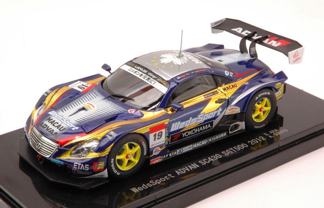 SCALE MODEL COMPATIBLE WITH LEXUS SC430 N.19 7th SUPER GT500 2012 ARA-COUTO 1:43 EBBRO EB44740