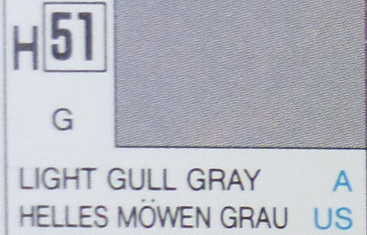 COLORI MODELLISMO LIGHT GULL GREY GLOSS ml 10 Pz.6 GUNZE GU0051