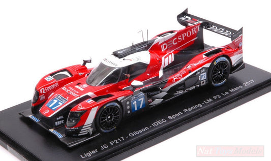 MODELLINO IN SCALA COMPATIBILE CON LIGIER JS P217 N.17 13th LM 2017 LAFARGUE-LAFARGUE-ZOLLINGER 1:43 SPARK MODEL S5807