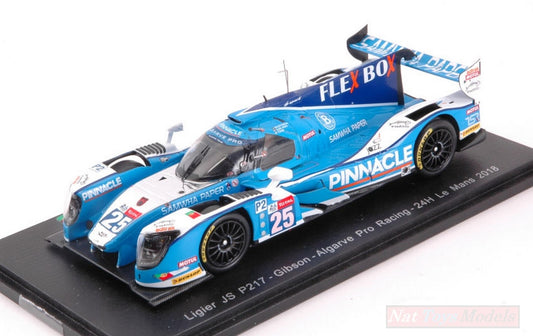 SCALE MODEL COMPATIBLE WITH LIGIER JS P217 N.25 DNF LM 2018 M.PATTERSON-A.DE JONG-T.KIM 1:43 SPARK MODEL S7012