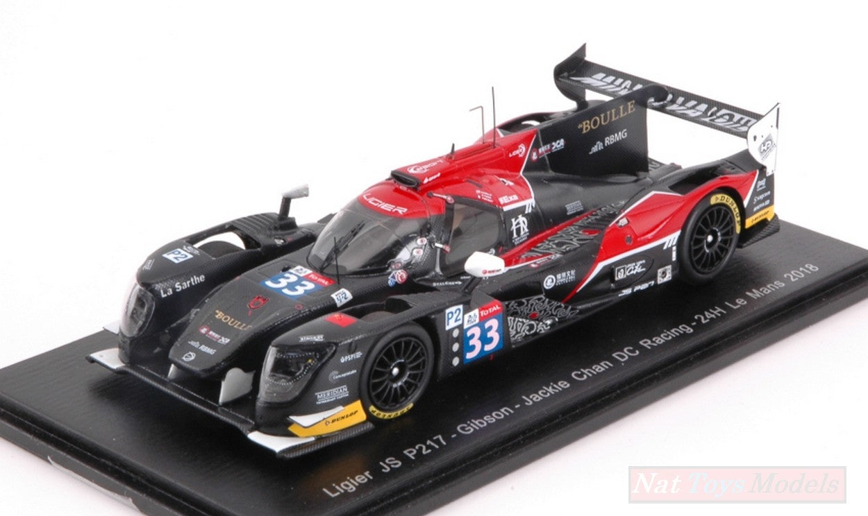 SCALE MODEL COMPATIBLE WITH LIGIER JS P217 N.33 14th LM 2018 D.CHENG-N.BOULLE-P.NICOLET 1:43 SPARK MODEL S7018