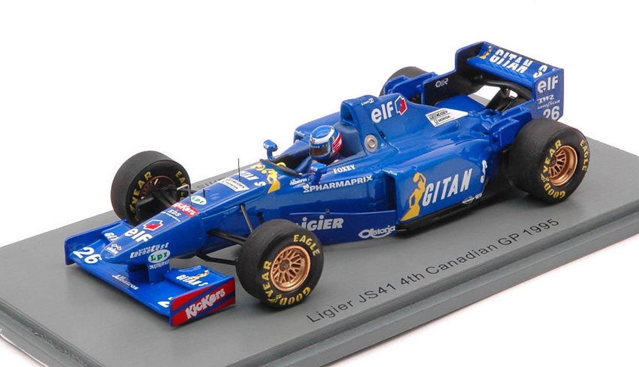 MODELLINO IN SCALA COMPATIBILE CON LIGIER JS41 OLIVIER PANIS 1995 N.26 4th CANADIAN GP 1:43 SPARK MODEL S7410