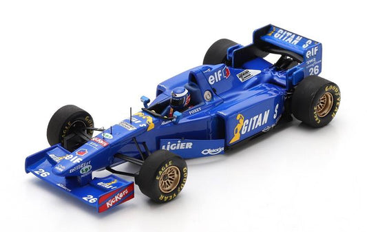 SCALE MODEL COMPATIBLE WITH LIGIER JS41 OLIVIER PANIS 1995 N.26 6th SPANISH GP 1:43 SPARK MODEL S7409