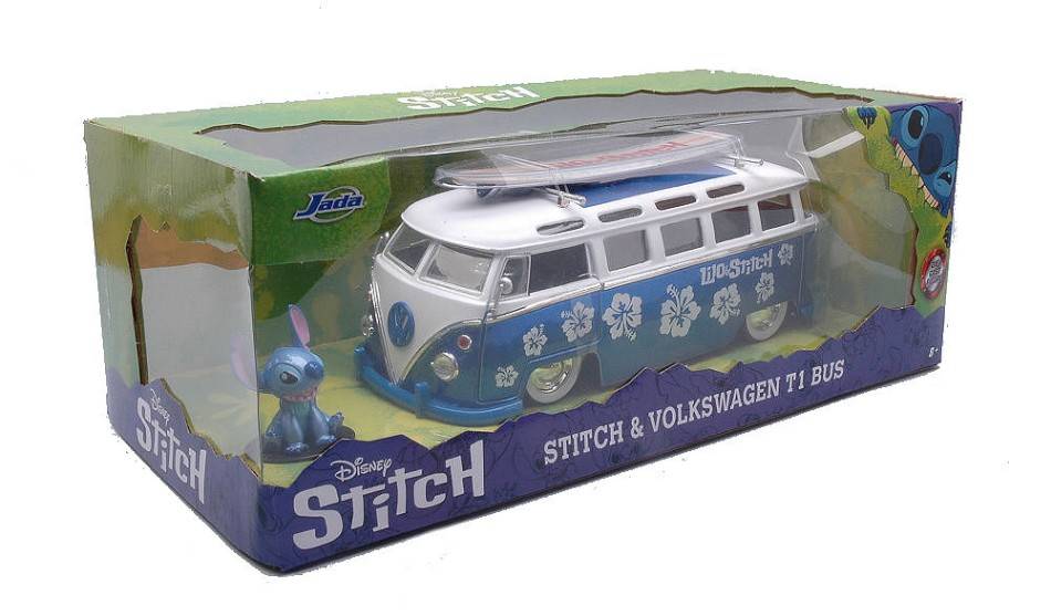 MODELLINO IN SCALA COMPATIBILE CON LILO & STICH VW T1 BUS 1:24 JADA TOYS JADA75000