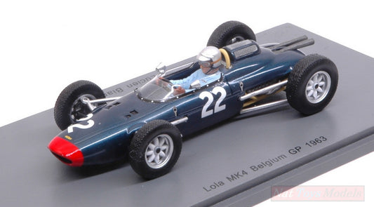 MODELLINO IN SCALA COMPATIBILE CON LOLA MK4 L.BIANCHI 1963 N.22 ACCIDENT BELGIUM GP 1:43 SPARK MODEL S5330