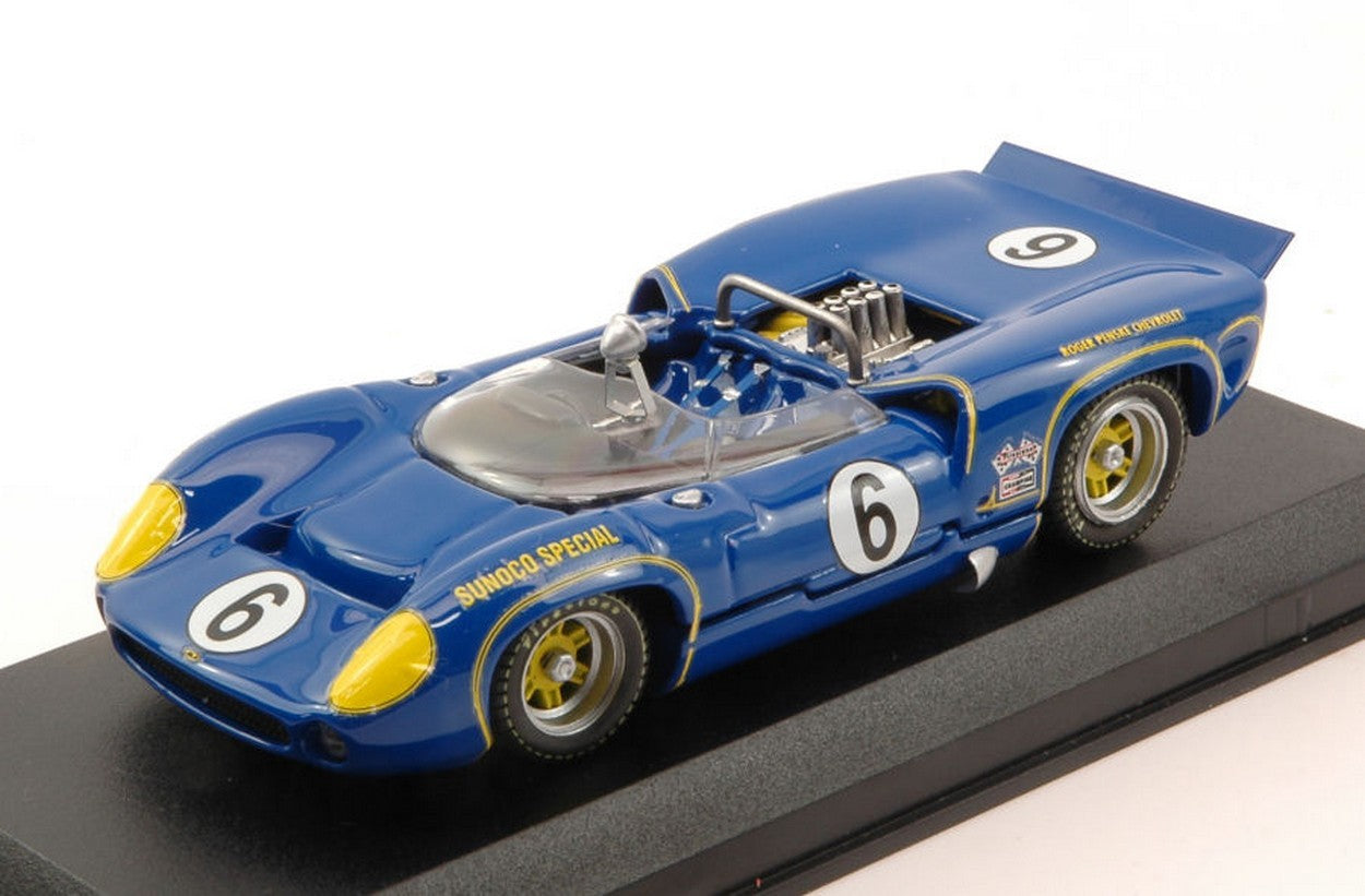 SCALE MODEL COMPATIBLE WITH LOLA T 70 MK2 N.6 WINNER CAN AM MOSPORT 1966 MARK DONOHUE 1:43 BEST MODEL BT9621