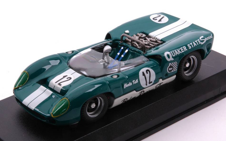 MODELLINO IN SCALA COMPATIBILE CON LOLA T 70 SPYDER LAS VEGAS 1967 CHARLIE KOLB 1:43 BEST MODEL BT9344