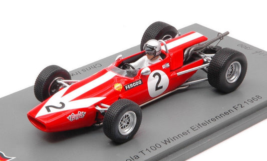 SCALE MODEL COMPATIBLE WITH LOLA T100 N.2 WINNER EIFELRENNEN F2 1968 CHRIS IRWIN 1:43 SPARK MODEL SG511