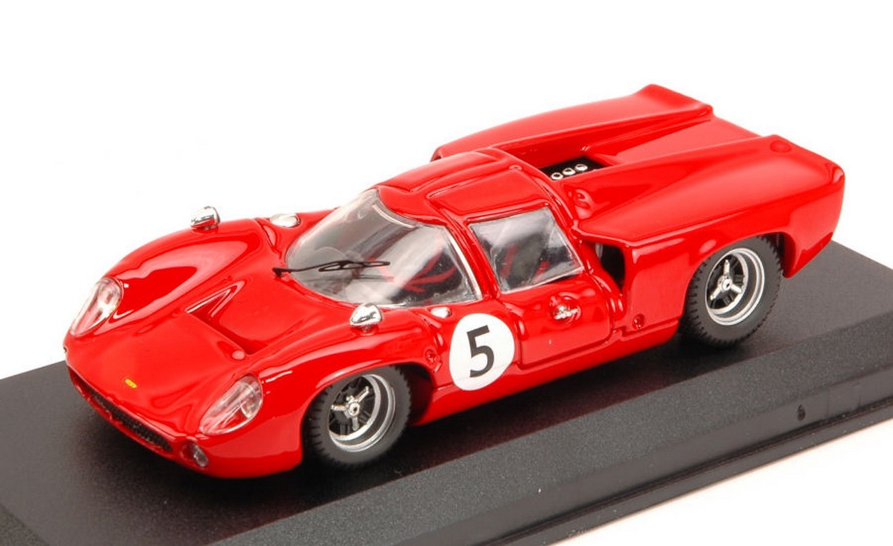 SCALE MODEL COMPATIBLE WITH LOLA T70 COUPE N.5 WINNER GPSVEZIA 1967 Y.ROSQVIST 1:43 BEST MODEL BT9582