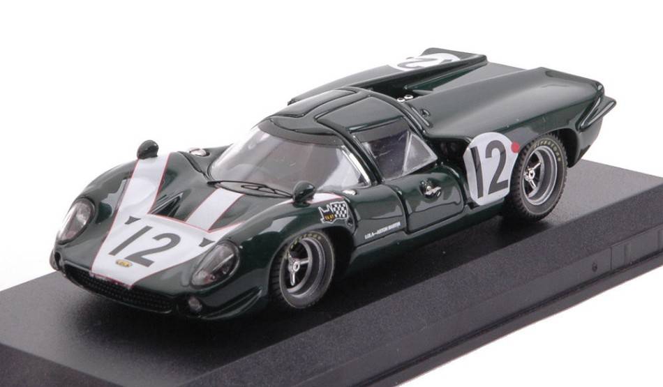 MODELLINO IN SCALA COMPATIBILE CON LOLA T70 MK2 N.12 LM 1967 IRVIN-DE KLERK 1:43 BEST MODEL BT9247-2