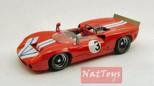 MODELLINO IN SCALA COMPATIBILE CON LOLA T70 SPIDER N.3 RETIRED BRIDGEHAMPTON 1968 G.RALPH 1:43 BEST MODEL BT9429