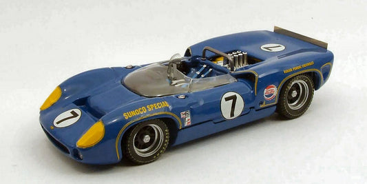 MODELLINO IN SCALA COMPATIBILE CON LOLA T70 SPIDER N.7 WINNER NASSAU TROPHY RACE 1966 M.DONOHUE 1:43 BEST MODEL BT9454