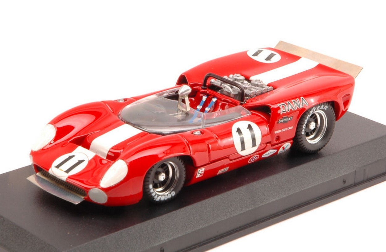 SCALE MODEL COMPATIBLE WITH LOLA T70 SPYDER N.11 5th CAN-AM BRIDGEHAMPTON 1967 L.MOTSCHENBACHER 1:43 BEST MODEL BT9587