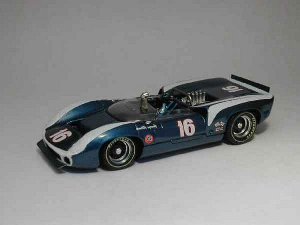 MODELLINO IN SCALA COMPATIBILE CON LOLA T70 SPYDER N.16 6th CAN-AM RIVERSIDE 1967 G.FOLLMER 1:43 BEST MODEL BT9237