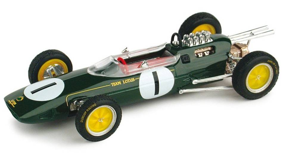 SCALE MODEL COMPATIBLE WITH LOTUS 25 J.CLARK 1963 N.1 WINNER BELGIUM GP WORLD CHAMPION 1:43 BRUMM BM0331