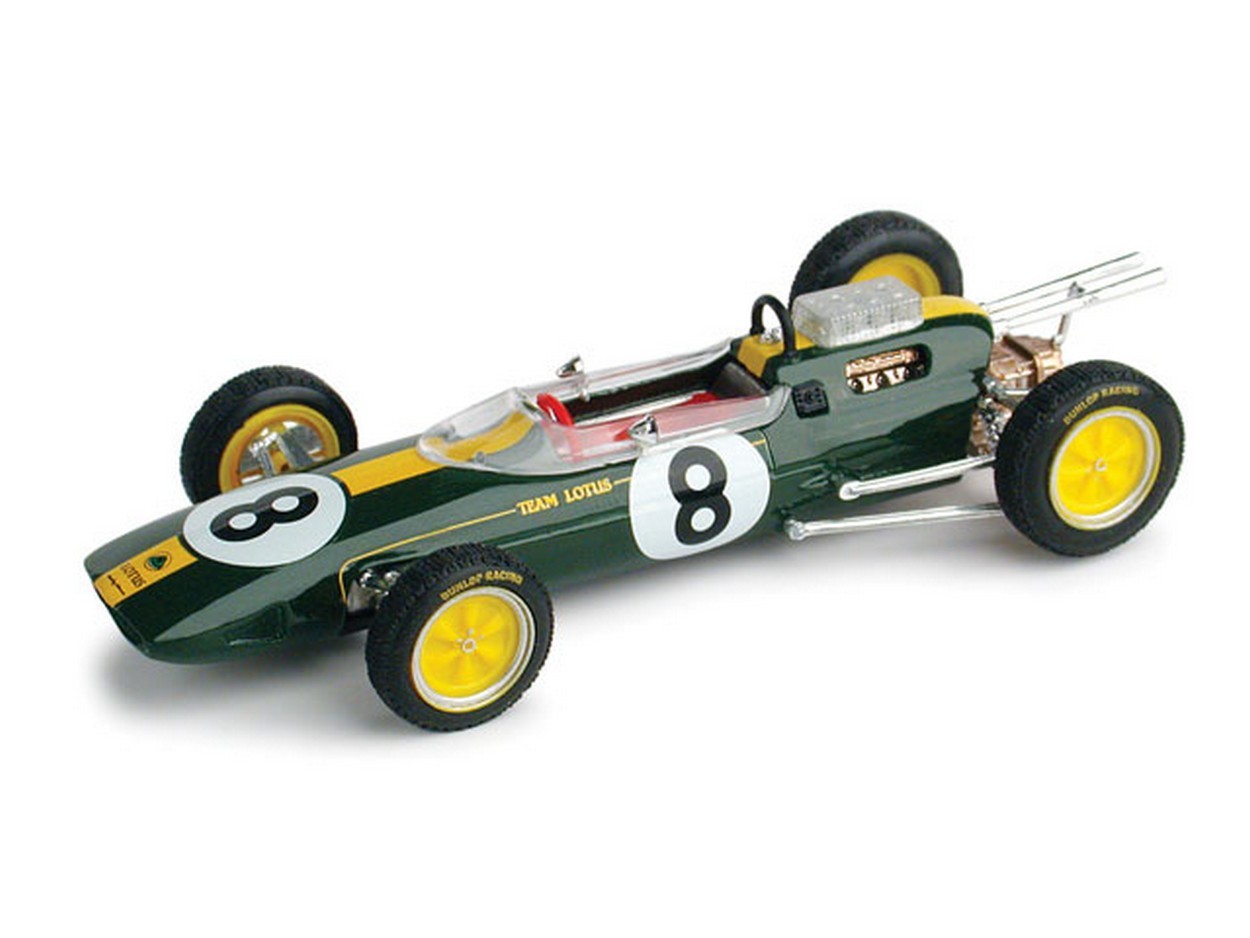 MODELLINO IN SCALA COMPATIBILE CON LOTUS 25 J.CLARK 1963 N.8 WINNER ITALY GP WORLD CHAMPION 1:43 BRUMM BM0332