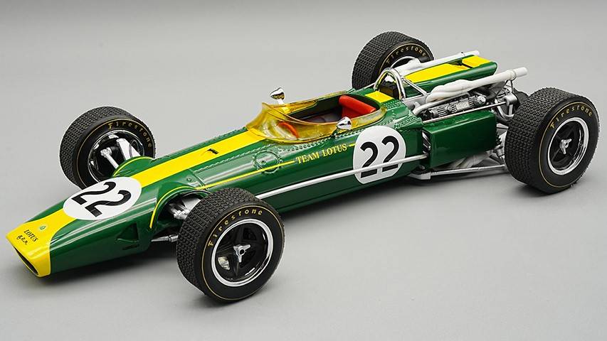 MODÈLE RÉDUIT COMPATIBLE AVEC LOTUS 43 SCUDERIA LOTUS TEAM MONZA GP ITALIE 1966 JIM CLARK 1:18 TECNOMODEL TMD18188E