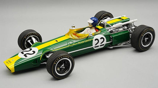 MODÈLE RÉDUIT COMPATIBLE AVEC LOTUS 43 SCUDERIA TEAM LOTUS MONZA GP 1966 JIM CLARK W/DRIVER 1:18 TECNOMODEL TMD18188BD