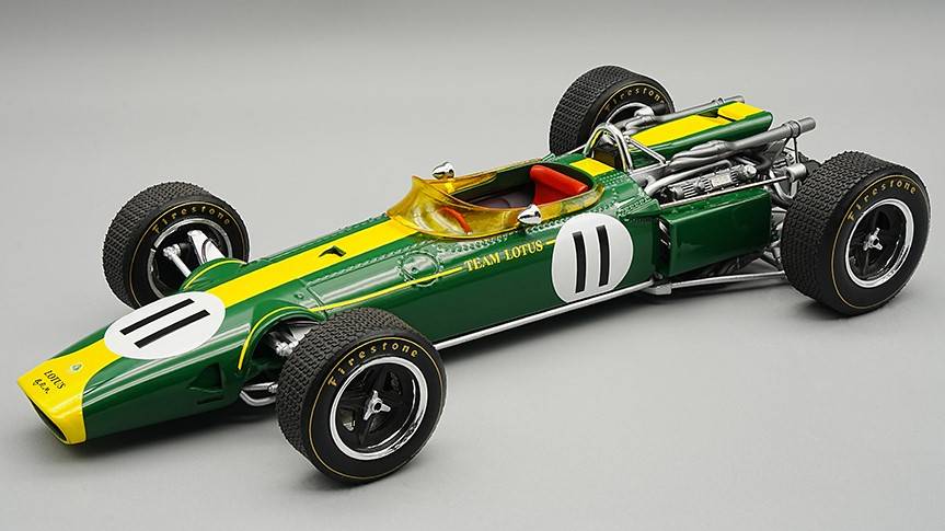 MODELLINO IN SCALA COMPATIBILE CON LOTUS 43 WINNER BELGIAN GP 1966 PETER ARUNDELL 1:18 TECNOMODEL TMD18188B