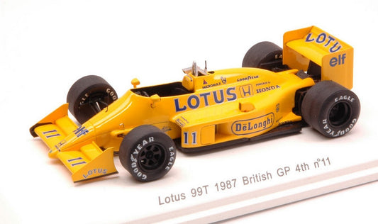 SCALE MODEL COMPATIBLE WITH LOTUS 99T S.NAKAJIMA 1987 N.11 4th GR.BRITAIN GP W/DECALS 1:43 REVE COLLECTION REVE70182