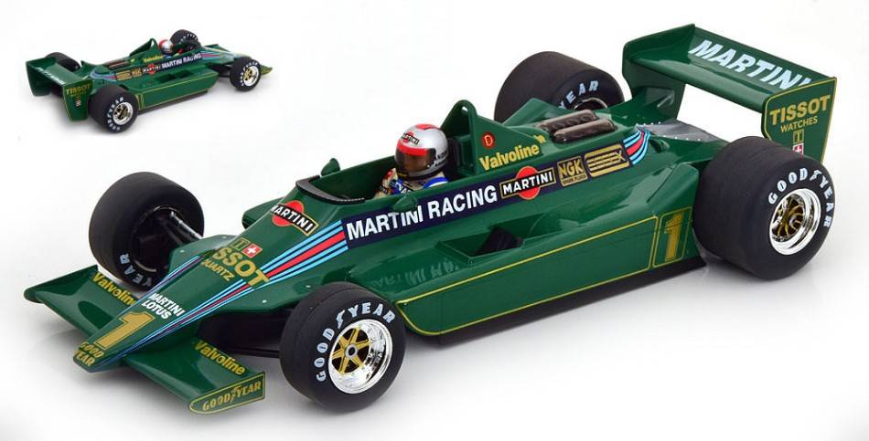 MODELLINO IN SCALA COMPATIBILE CON LOTUS FORD 79 F1 TEAM LOTUS MARTINI N.1  ARGENTINA 1979 ANDRETTI 1:18 MODELCARGROUP MCG18620