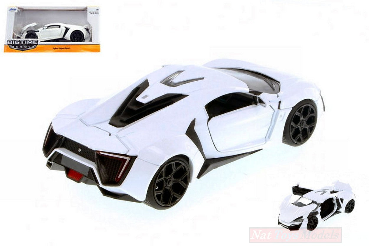 SCALE MODEL COMPATIBLE WITH LYKAN HYPERSPORT 2013 GLOSS WHITE 1:24 JADA TOYS JADA98028