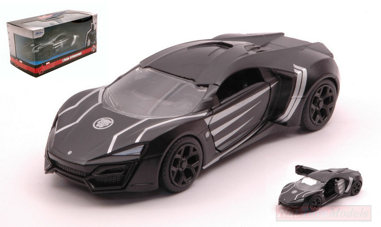 MODELLINO IN SCALA COMPATIBILE CON LYKAN HYPERSPORT BLACK PANTHER 1:32 JADA TOYS JADA30302