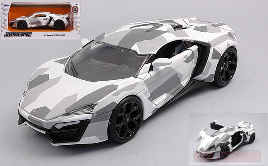 MODELLINO IN SCALA COMPATIBILE CON LYKAN HYPERSPORT CAMOUFLAGE 2017 1:24 JADA TOYS JADA32273