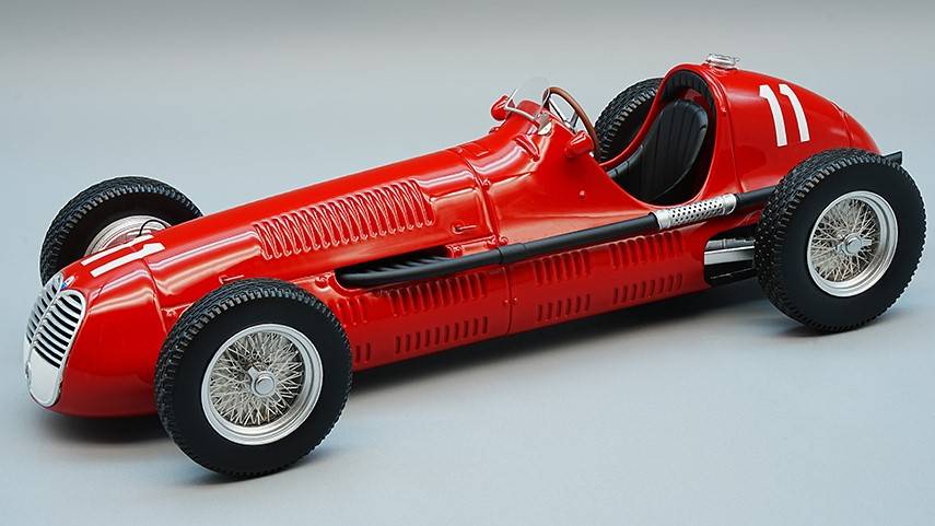 MODELLINO IN SCALA COMPATIBILE CON MASERATI 4 CLT 2nd BRITISH GP 1950 ALBERTO ASCARI 1:18 TECNOMODEL TMD18181E