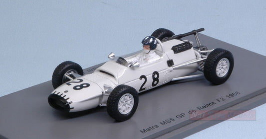 MODELLINO IN SCALA COMPATIBILE CON MATRA MS5 G.HILL 1966 N.28 GRAND PRIX DE REIMS F2 1:43 SPARK MODEL S5411