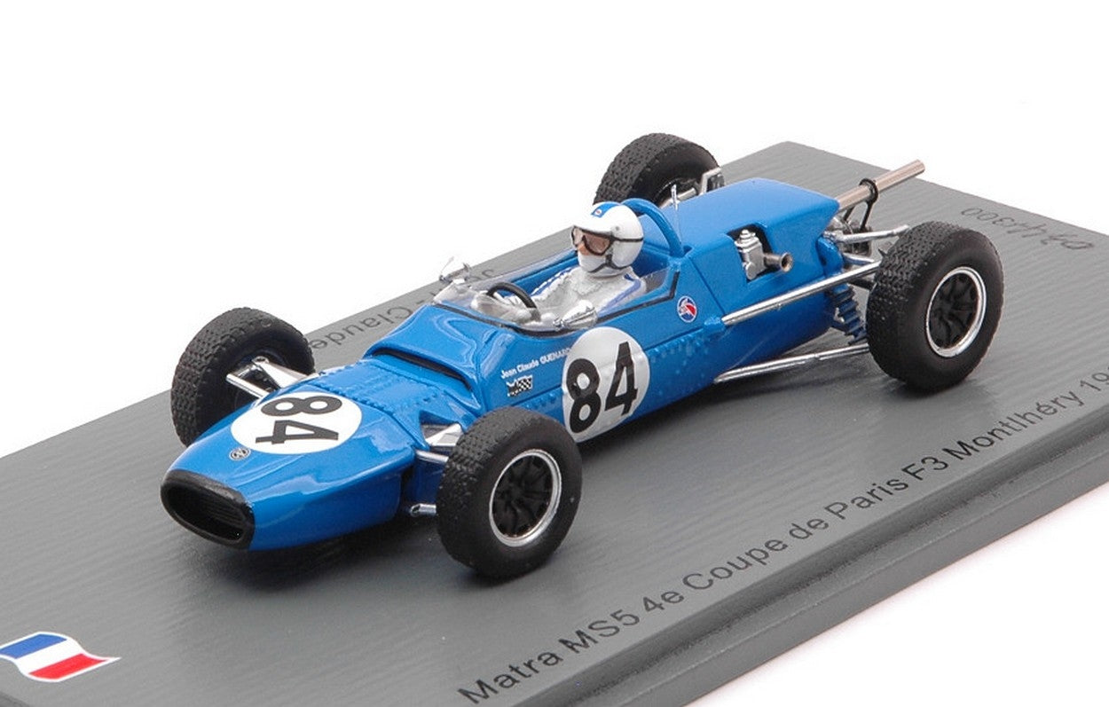 MODELLINO IN SCALA COMPATIBILE CON MATRA MS5 JEAN-CLAUDE GUENARD 1967 N.84 4e COUPE DE PARIS F3 MONTL.1:43 SPARK MODEL SF189