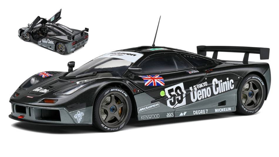 MODELLINO IN SCALA COMPATIBILE CON MCLAREN GTR N.59 WINN.LE MANS 1995 DALMAS/SEKIYA/LETHTO 1:18 SOLIDO SL1804106