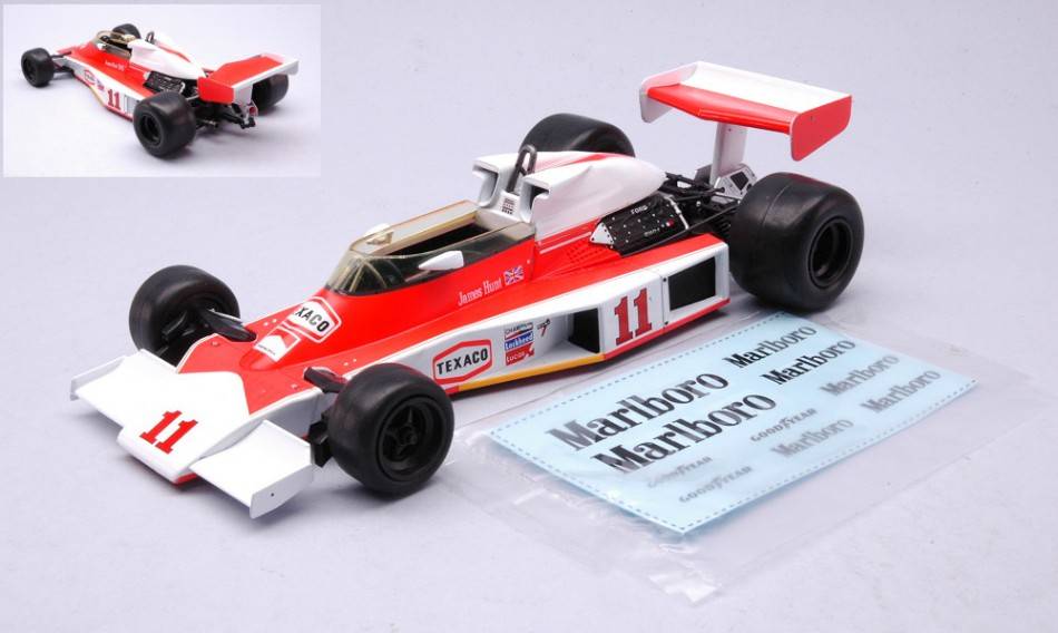 MODELLINO IN SCALA COMPATIBILE CON MCLAREN M23-FORD N.11 GP CANADA 1976HUNT 1:24 IXO MODEL 24F001