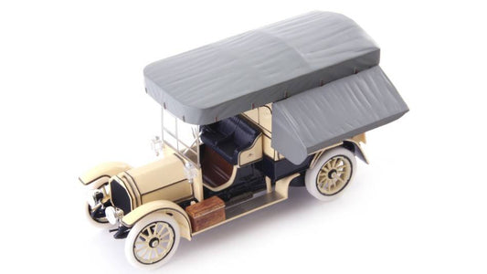 SCALE MODEL COMPATIBLE WITH MERCEDES 22/50 PS KUCHENWAGEN 1913 IVORY/GREY 1:43 AUTOCULT ATC01020