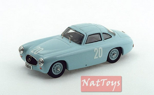 MODELLINO IN SCALA COMPATIBILE CON MERCEDES 300 SL COUPE N.20 2nd GP BERN 1952 H.LANG 1:43 BANG BG7212