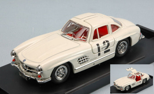 SCALE MODEL COMPATIBLE WITH MERCEDES 300 SL N.12 RALLYE DE SESTRIERES 1957 CLAUDE LE GUEZEC 1:43 BANG BG7191