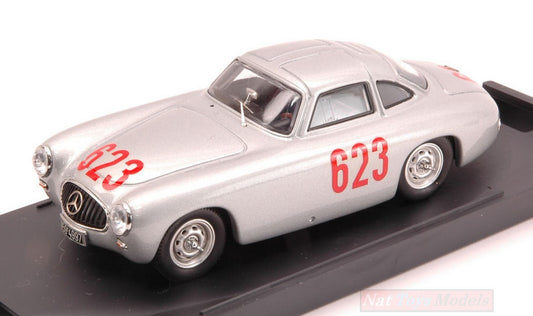 SCALE MODEL COMPATIBLE WITH MERCEDES 300 SL N.623 2nd MILLE MIGLIA 1952 KLING-KLENK 1:43 BANG BG7214