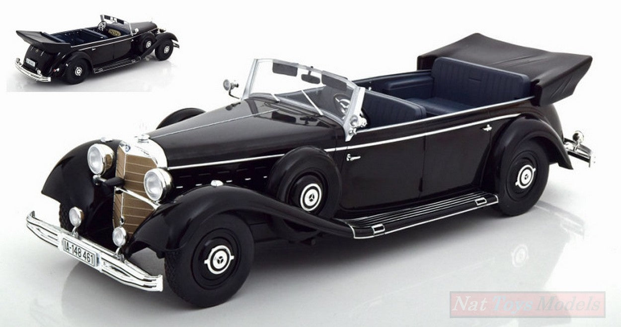 SCALE MODEL COMPATIBLE WITH MERCEDES 770 (W150) CONVERTIBLE BLACK 1:18 MODELCARGROUP MCG18207