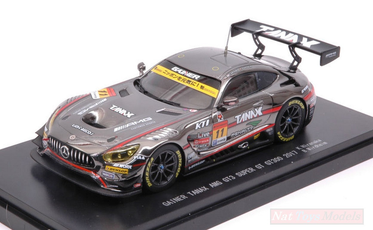 MODELLINO IN SCALA COMPATIBILE CON MERCEDES AMG GT3 N.11 WINNER SUGO SUPER GT300 2017 K.HIRANAKA-B.WIRDHEIM EBBRO EB45541