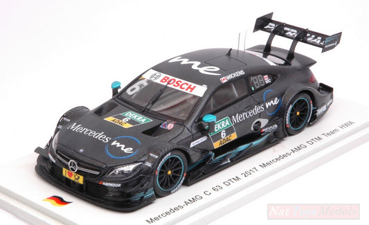 SCALE MODEL COMPATIBLE WITH MERCEDES C63 N.6 9th DTM 2017 R.WICKENS 1:43 SPARK MODEL SG346