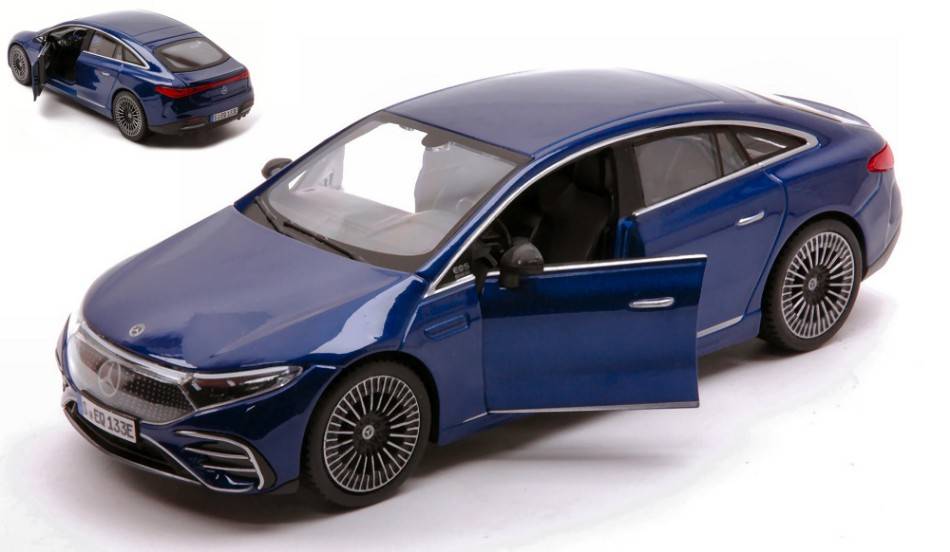 MODELE REDUIT COMPATIBLE AVEC MERCEDES EQ EQS SEDAN 2022 BLEU 1:24 MAISTO MI32902B