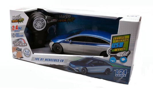 SCALE MODEL COMPATIBLE WITH MERCEDES EQS SEDAN 2.4 GHz RADIO CONTROL 1:24 MAISTO MI82341