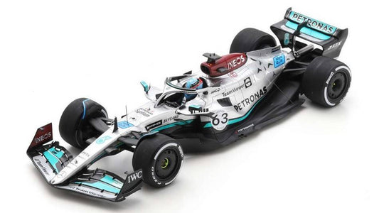 MODELE REDUIT COMPATIBLE AVEC MERCEDES F1 W13 GEORGE RUSSELL 2022 N.63 4ème GP DE BELGE 1:18 SPARK MODEL 18S771