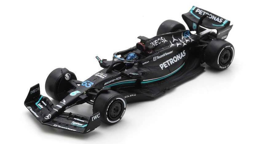 SCALE MODEL COMPATIBLE WITH MERCEDES F1 W14 N.63 GEORGE RUSSELL 2023 1:64 SPARK MODEL Y280