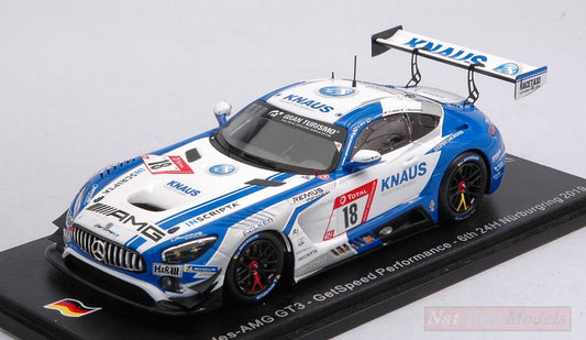 SCALE MODEL COMPATIBLE WITH MERCEDES GT3 N.18 6th 24 H NURB.2019 F.VETTEL-ELLIS-LUDWIG-SZY.1:43 SPARK MODEL SG526