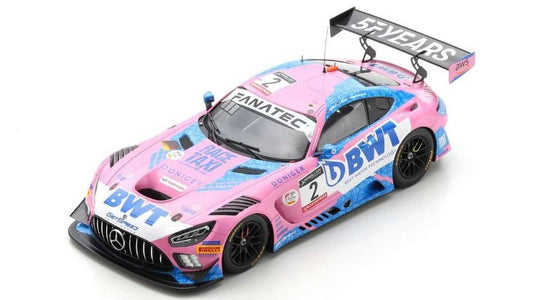 MODELLINO IN SCALA COMPATIBILE CON MERCEDES GT3 N.2 2nd 24 H SPA 2022 STOLZ-GOTZ-SCHOTHORST 1:18 SPARK MODEL 18SB051