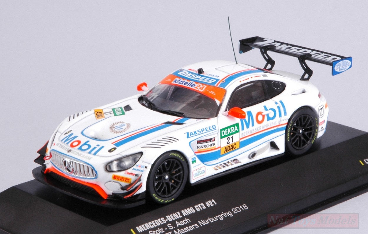 MODELLINO IN SCALA COMPATIBILE CON MERCEDES GT3 N.21 ADAC GT NURBURGRING 2018 L.STOLZ-S.ASCH 1:43 CMR CLASSIC MODEL REPLICARS CM