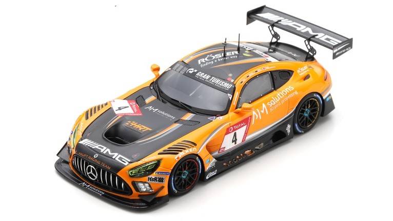 SCALE MODEL COMPATIBLE WITH MERCEDES GT3 N.4 24 H NURBURGRING 2020 ENGEL-STOLZ-METZGER-CHRIST.1:43 1:43 SPARK MODEL SG710