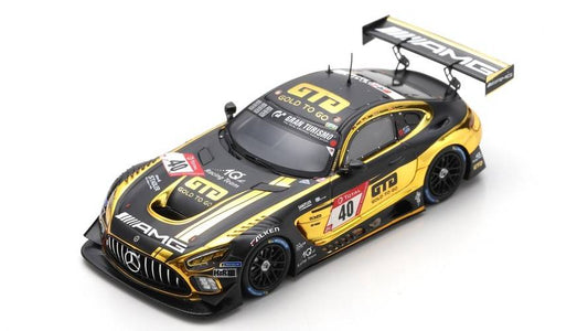 MODELLINO IN SCALA COMPATIBILE CON MERCEDES GT3 N.40 10th 24 H NURBURGRING 2021 HEYER-JAGER-Y.BAUMANN-D.BAU SPARK MODEL SG759