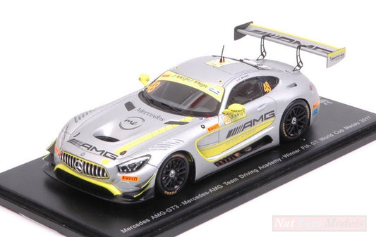 SCALE MODEL COMPATIBLE WITH MERCEDES GT3 N.48 WINNER FIA GT WORLD CUP MACAU 2017 E.MORTARA 1:43 SPARK MODEL S43MC17